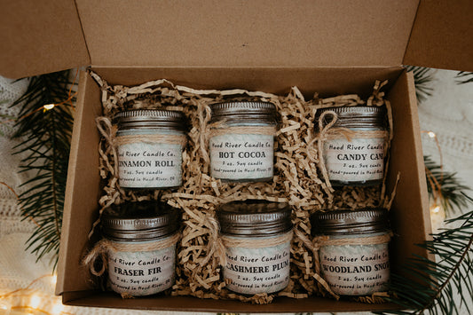 Winter Mini Candle Gift Set (Optional Wooden Gift Box)