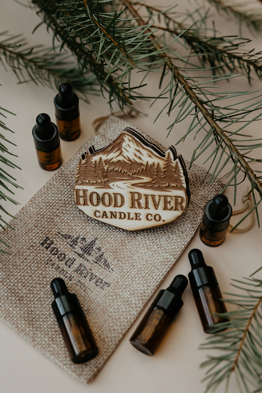 Engraved Wooden Vent Clip & Oil Bundle