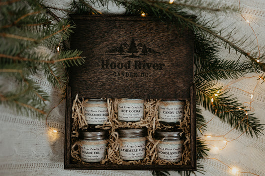 Winter Mini Candle Gift Set (Optional Wooden Gift Box)